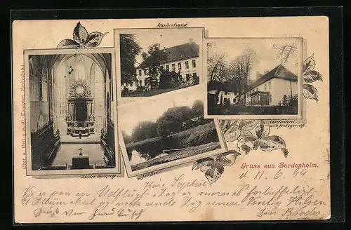 AK Bordesholm, Landratsamt, Oberförsterei und Amtsgericht, Inneres der Kirche