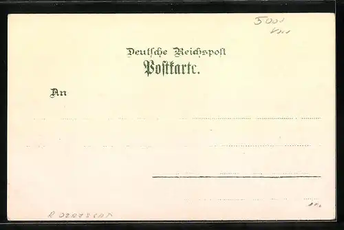 Lithographie Mülheim a. Rhein, Neue Post, Mülheimer Werft