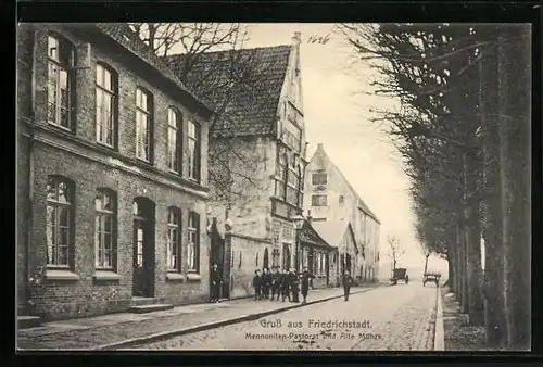 AK Friedrichstadt, Mennoniten-Pastorat und Alte Münze