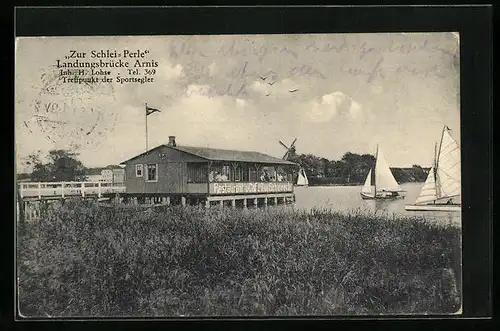 AK Arnis, Restaurant Zur Schlei-Perle, Landungsbrücke