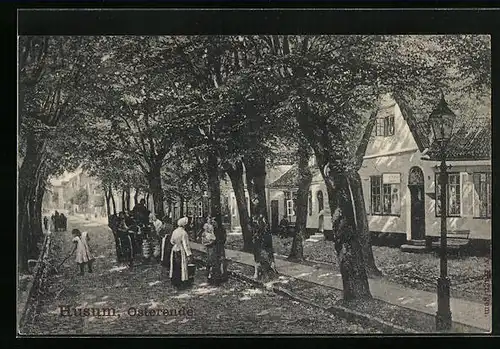 AK Husum, Strassenpartie Osterende