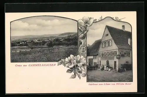 AK Gammelshausen, Gasthaus zum Ochsen, Teilansicht