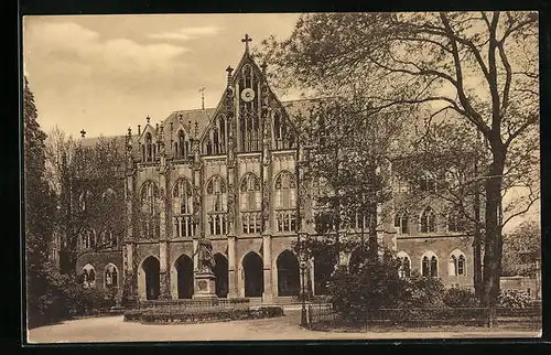 AK Dresden, Gymnasium zum heiligen Kreuz, Georgplatz