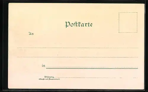 Lithographie München, Maximilianeum von der Isar betrachtet