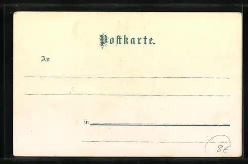 Lithographie München, Flaneure auf der Maximilianstrasse