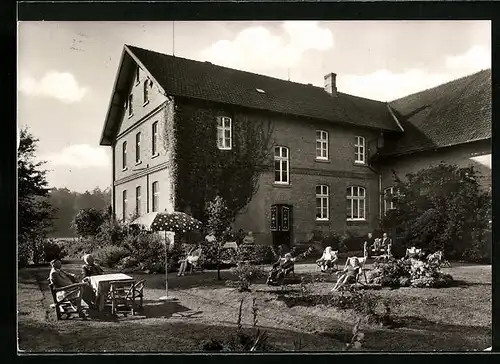 AK Bad Rothenfelde, Blick auf die Pension Haus Temme, Niederesch 28