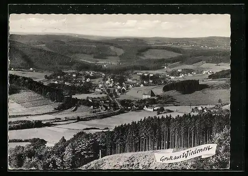 AK Wiedenest, Totalansicht aus der Vogelschau