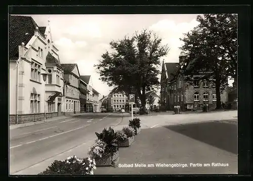 AK Melle am Wiehengebirge, Partie am Rathaus