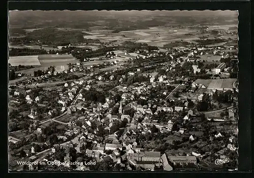 AK Waldbröl i. Oberbergischen Land, Totalansicht aus der Vogelschau