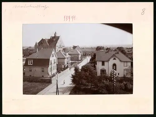 Fotografie Brück & Sohn Meissen, Ansicht Radebeul, Blick in die Weintraubenstrasse mit Villen und Steinbachhaus