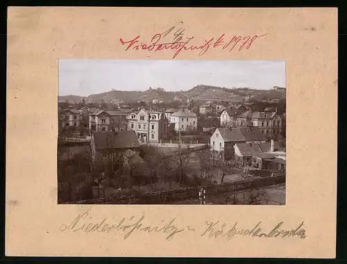 Fotografie Brück & Sohn Meissen, Ansicht Kötzschenbroda-Niederlössnitz, Blick auf die Villen im Ort