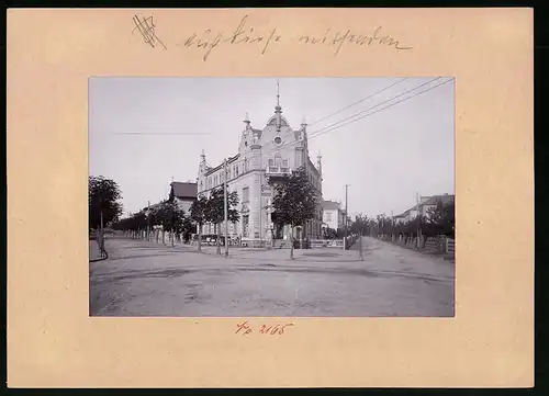 Fotografie Brück & Sohn Meissen, Ansicht Radebeul, Blick in die Bismarkstrasse am Colonial-Warenhaus