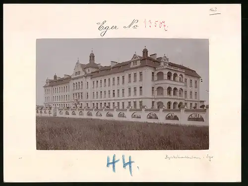 Fotografie Brück & Sohn Meissen, Ansicht Eger, Partie am Bezirkskrankenhaus