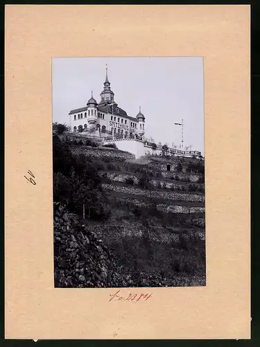 Fotografie Brück & Sohn Meissen, Ansicht Oberlössnitz, Blick auf das Restaurant Spitzhaus