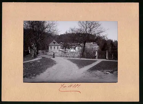 Fotografie Brück & Sohn Meissen, Ansicht Oberlössnitz, Partie am Ermelhaus