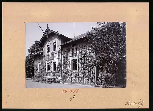 Fotografie Brück & Sohn Meissen, Ansicht Niederlössnitz, Blick auf das kleine Haus des Louisenstift
