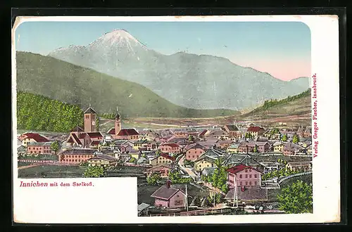 AK Innichen, Ortsansicht mit dem Sarlkofl