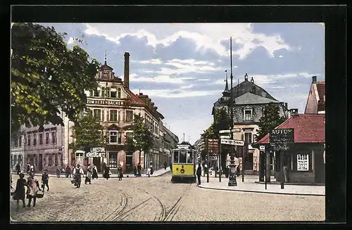 AK Kaiserslautern, Strassenbahn am Fackelrondell