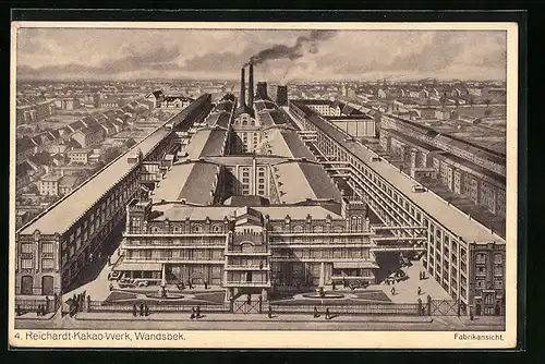AK Hamburg-Wandsbek, Fabrikansicht Reichardt-Kakao-Werk