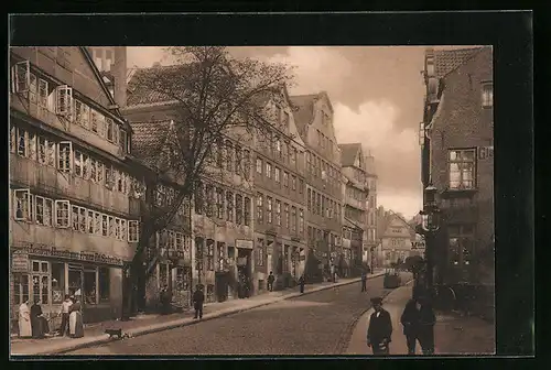 AK Alt-Hamburg, Teilfeld, vom Herrengraben gesehen