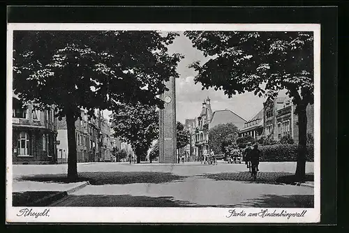 AK Rheydt, Partie am Hindenburgwall mit Fischerturm