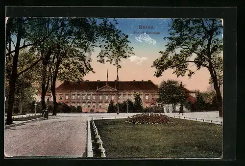 AK Berlin, Schloss Bellevue mit Park