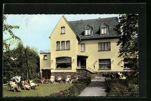 AK Cochem-Sehl an der Mosel, Pension Schneider mit Garten