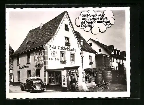 AK Cröv /Mosel, Hotel Reichsschenke zum Ritter Götz