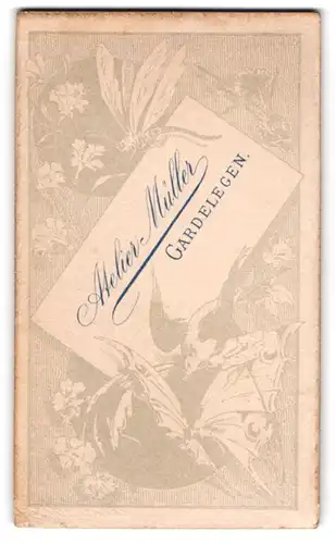 Fotografie Atelier Müller, Gardelegen, Libelle und Schmetterling mit floralem Dekor