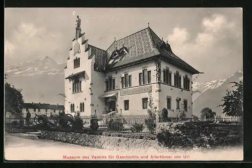 AK Altdorf, Partie am Museum des Vereins für Geschichte und Altertümer von Uri
