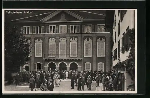 AK Altdorf, Gäste vor dem Tellspielhaus