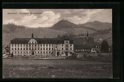 AK Appenzell, Kollegium St. Antonius mit Kirche