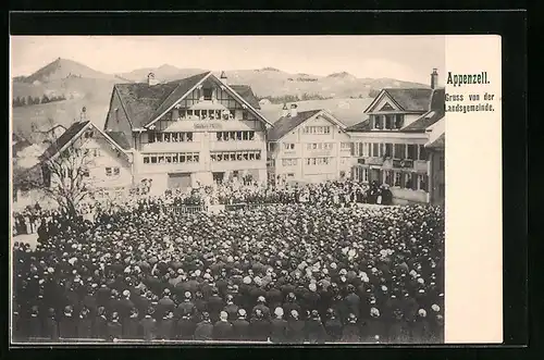 AK Appenzell, Landsgemeinde bei der Versammlung