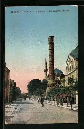 AK Constantinople-Stamboul, La colonne brulée