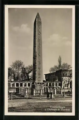 AK Constantinople, L`Obelisque de Theodose