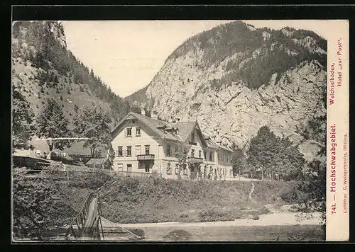 AK Weichselboden /Hochschwabgebiet, Hotel zur Post