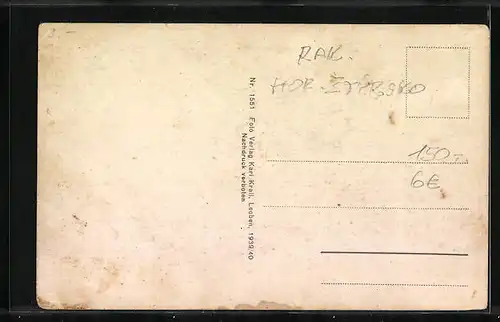 AK Donawitz, Ortsansicht mit Fabriken und Bahnschienen