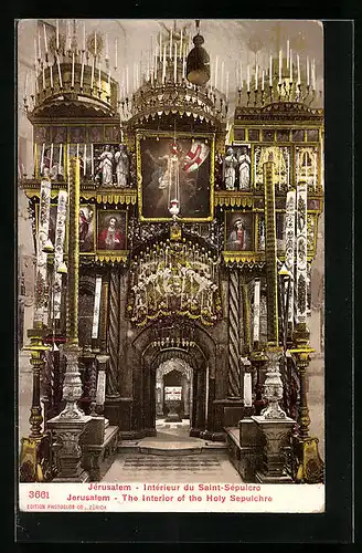 AK Jerusalem, The interior of the holy Sepulchre