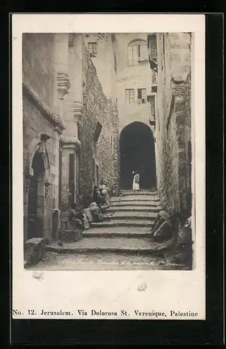 AK Jerusalem, Via Dolorosa - St. Verenique