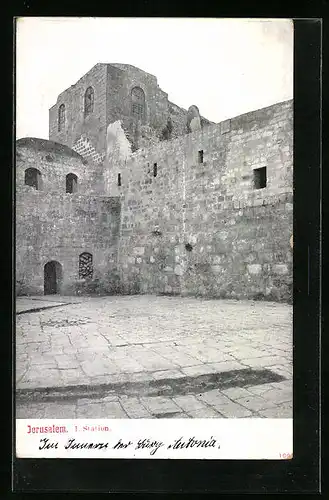 AK Jerusalem, Gebäudeansicht