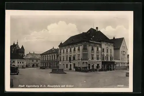 AK Eggenburg, Blick auf den Hauptplatz zum Grätzl