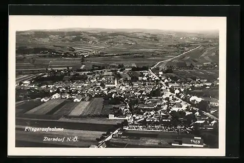 AK Ziersdorf, Totalansicht, Fliegeraufnahme