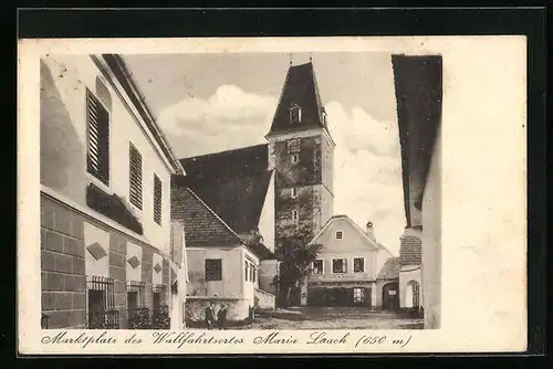 AK Maria Laach, Marktplatz des Wallfahrtsortes