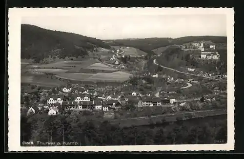AK Gars bei Thunau am Kamp, Ortsansicht aus der Vogelschau