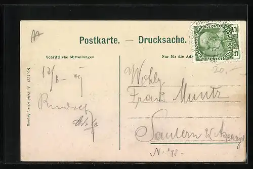 AK St. Corona bei Kirchberg am Wechsel, Der Wallfahrtsort vor Bergpanorama