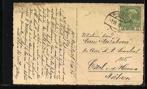 AK Wr.-Neustadt, Strassenpartie an der Theresianischen Militär-Akademie, Georgskirche