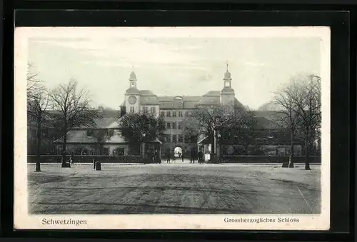 AK Schwetzingen, Blick auf das Grossherzogliche Schloss