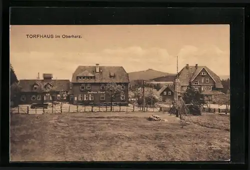AK Torfhaus /Oberharz, Partie am Gasthaus Wendt