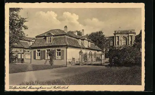 AK Wolfenbüttel, Lessinghaus mit Bibliothek