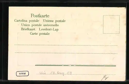 Präge-AK Andermatt, Kaserne mit Wappen